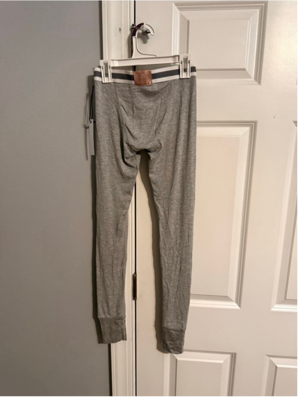 Women's STILLWATER Gray & White Ribbed Pajama Leggings XS - Picture 4 of 4